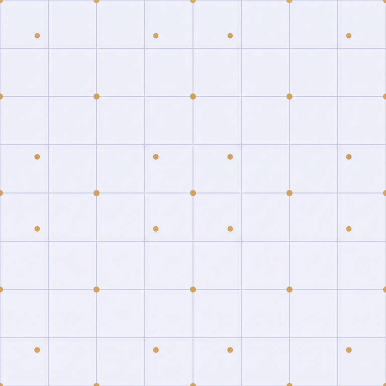 Seamless decorative texture: a faint line grid with amber nodes on an off-white field.